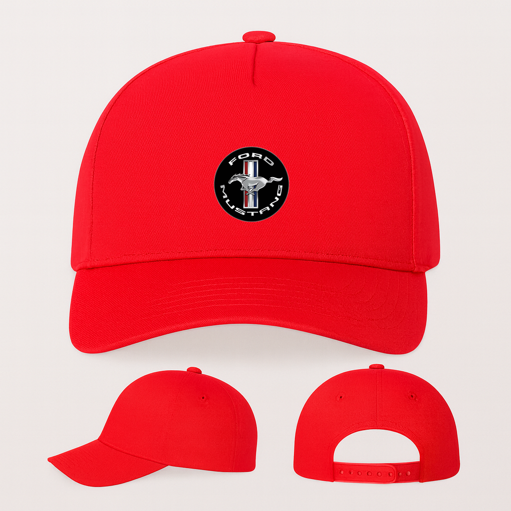 Ford Mustang Motorsport Supercars Five Panel Twill Snapback Cap